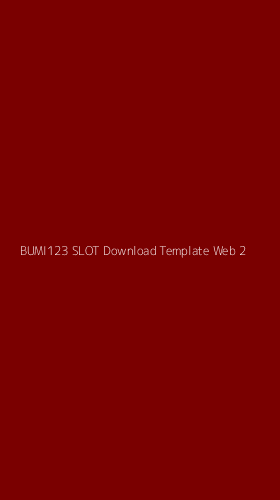 Tampilan Antarmuka Aplikasi Bumi123 Slot Download Template Web - 2