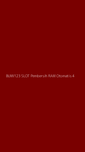 Tampilan Antarmuka Aplikasi Bumi123 Slot Pembersih Ram Otomatis - 4