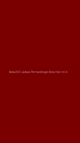 Tampilan Antarmuka Aplikasi Baba303 Jadwal Pertandingan Bola Hari Ini - 4