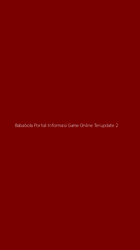 Tampilan Antarmuka Aplikasi Bababola Portal Informasi Game Online Terupdate - 2