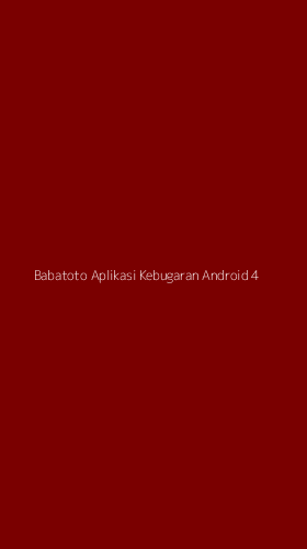 Tampilan Antarmuka Aplikasi Babatoto Aplikasi Kebugaran Android - 4