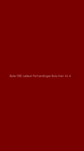 Tampilan Antarmuka Aplikasi Babe188 Jadwal Pertandingan Bola Hari Ini - 4