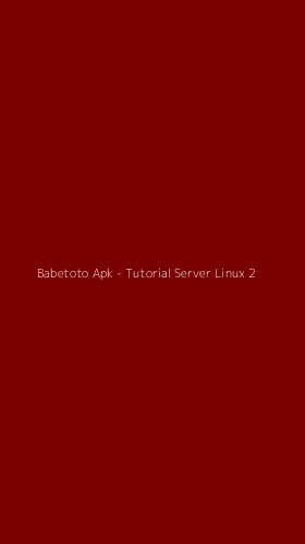 Tampilan Antarmuka Aplikasi Babetoto Apk - Tutorial Server Linux - 2