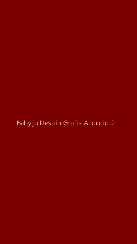 Tampilan Antarmuka Aplikasi Babyjp Desain Grafis Android - 2