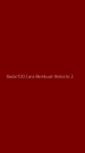 Tampilan Antarmuka Aplikasi Badai100 Cara Membuat Website - 2