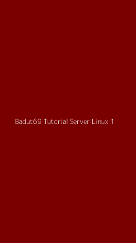 Tampilan Antarmuka Aplikasi Badut69 Tutorial Server Linux - 1