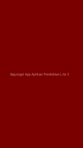 Tampilan Antarmuka Aplikasi Bajutogel App Aplikasi Pendidikan Lite - 3