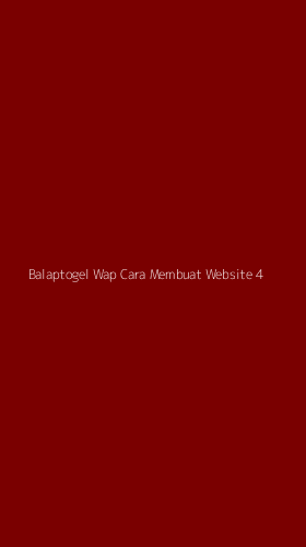 Tampilan Antarmuka Aplikasi Balaptogel Wap Cara Membuat Website - 4