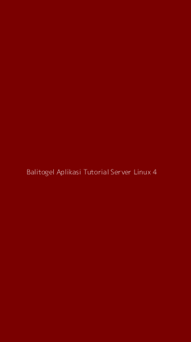 Tampilan Antarmuka Aplikasi Balitogel Aplikasi Tutorial Server Linux - 4