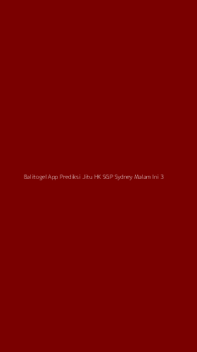 Tampilan Antarmuka Aplikasi Balitogel App Prediksi Jitu Hk Sgp Sydney Malam Ini - 3