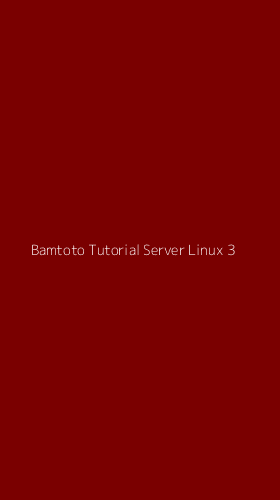 Tampilan Antarmuka Aplikasi Bamtoto Tutorial Server Linux - 3