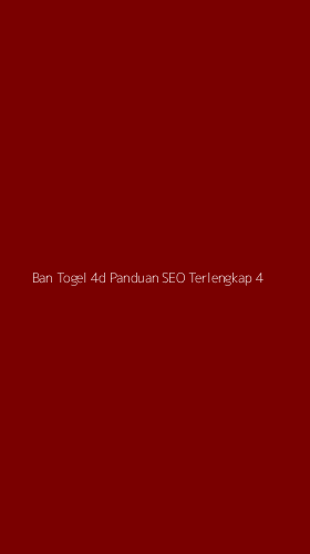 Tampilan Antarmuka Aplikasi Ban Togel 4d Panduan Seo Terlengkap - 4