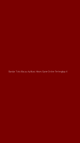 Tampilan Antarmuka Aplikasi Bandar Toto Macau Aplikasi Akses Game Online Terlengkap - 4