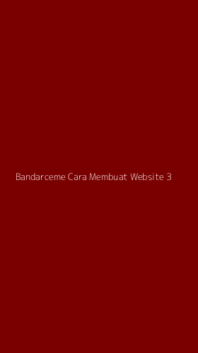 Tampilan Antarmuka Aplikasi Bandarceme Cara Membuat Website - 3