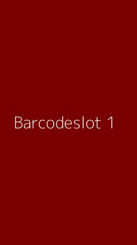 Tampilan Antarmuka Aplikasi Barcodeslot - 1
