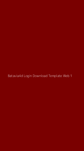 Tampilan Antarmuka Aplikasi Batavia4d Login Download Template Web - 1