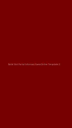 Tampilan Antarmuka Aplikasi Batik Slot Portal Informasi Game Online Terupdate - 2