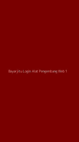 Tampilan Antarmuka Aplikasi Bayarjitu Login Alat Pengembang Web - 1