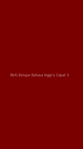 Tampilan Antarmuka Aplikasi Bbfs Belajar Bahasa Inggris Cepat - 3