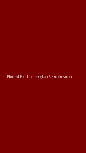 Tampilan Antarmuka Aplikasi Bbm 4d Panduan Lengkap Bermain Aman - 4
