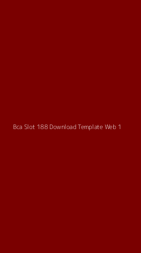 Tampilan Antarmuka Aplikasi Bca Slot 188 Download Template Web - 1