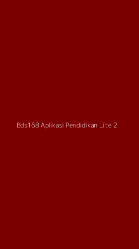 Tampilan Antarmuka Aplikasi Bds168 Aplikasi Pendidikan Lite - 2