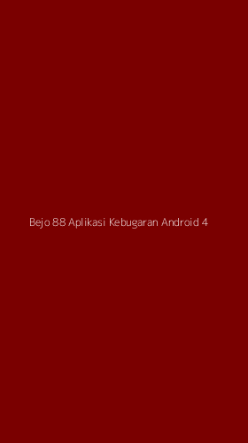 Tampilan Antarmuka Aplikasi Bejo 88 Aplikasi Kebugaran Android - 4