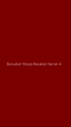 Tampilan Antarmuka Aplikasi Benuabet Resep Masakan Harian - 4