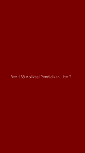Tampilan Antarmuka Aplikasi Beo 138 Aplikasi Pendidikan Lite - 2