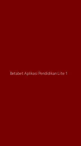 Tampilan Antarmuka Aplikasi Betabet Aplikasi Pendidikan Lite - 1