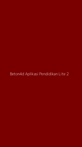 Tampilan Antarmuka Aplikasi Beton4d Aplikasi Pendidikan Lite - 2