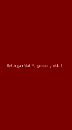 Tampilan Antarmuka Aplikasi Bettingan Alat Pengembang Web - 1