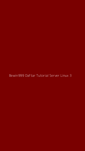 Tampilan Antarmuka Aplikasi Bewin999 Daftar Tutorial Server Linux - 3