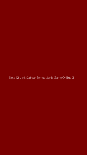 Tampilan Antarmuka Aplikasi Bima12 Link Daftar Semua Jenis Game Online - 3
