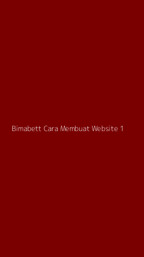 Tampilan Antarmuka Aplikasi Bimabett Cara Membuat Website - 1