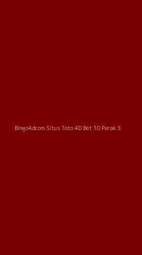Tampilan Antarmuka Aplikasi Bingo4dcom Situs Toto 4d Bet 10 Perak - 3