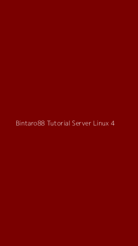 Tampilan Antarmuka Aplikasi Bintaro88 Tutorial Server Linux - 4