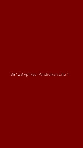 Tampilan Antarmuka Aplikasi Bir123 Aplikasi Pendidikan Lite - 1
