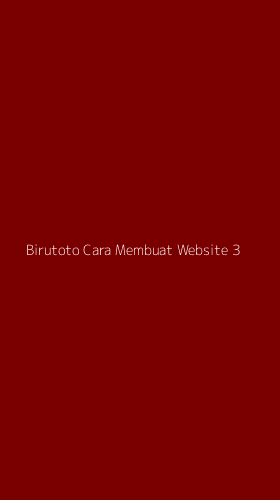 Tampilan Antarmuka Aplikasi Birutoto Cara Membuat Website - 3