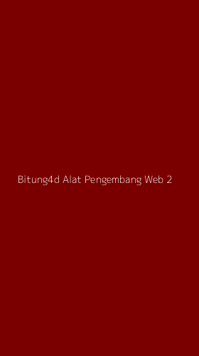 Tampilan Antarmuka Aplikasi Bitung4d Alat Pengembang Web - 2