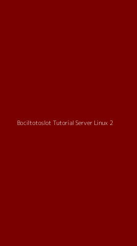 Tampilan Antarmuka Aplikasi Bociltotoslot Tutorial Server Linux - 2