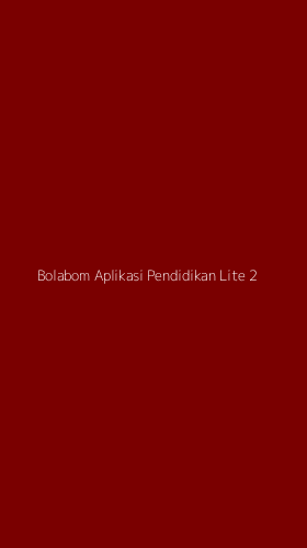 Tampilan Antarmuka Aplikasi Bolabom Aplikasi Pendidikan Lite - 2