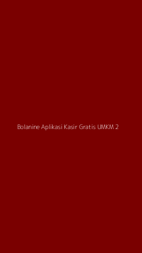 Tampilan Antarmuka Aplikasi Bolanine Aplikasi Kasir Gratis Umkm - 2