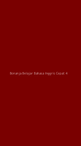 Tampilan Antarmuka Aplikasi Bonanja Belajar Bahasa Inggris Cepat - 4