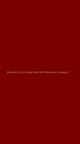 Tampilan Antarmuka Aplikasi Bonus4d Situs Dengan Metode Pembayaran Lengkap - 3