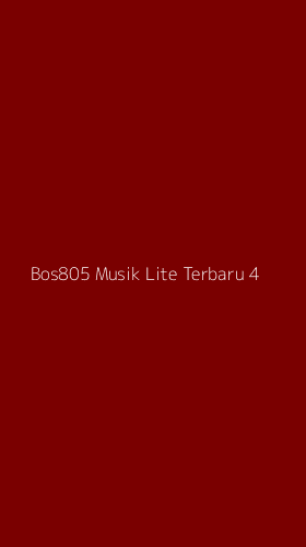 Tampilan Antarmuka Aplikasi Bos805 Musik Lite Terbaru - 4