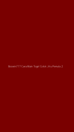 Tampilan Antarmuka Aplikasi Boswin777 Cara Main Togel Colok Jitu Pemula - 2