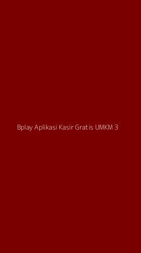 Tampilan Antarmuka Aplikasi Bplay Aplikasi Kasir Gratis Umkm - 3