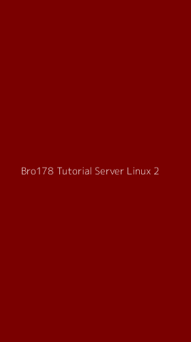 Tampilan Antarmuka Aplikasi Bro178 Tutorial Server Linux - 2