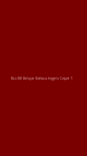 Tampilan Antarmuka Aplikasi Bso 88 Belajar Bahasa Inggris Cepat - 1
